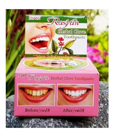 Rasyan Thai toothpaste whitening with cloves 25 g - Buy Online on GoSupps.com