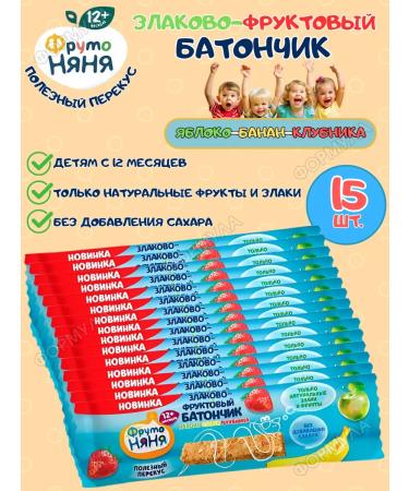 Frutonyanya Cereal Bank Baby Apple Banan-Club 25.0g-15pcs