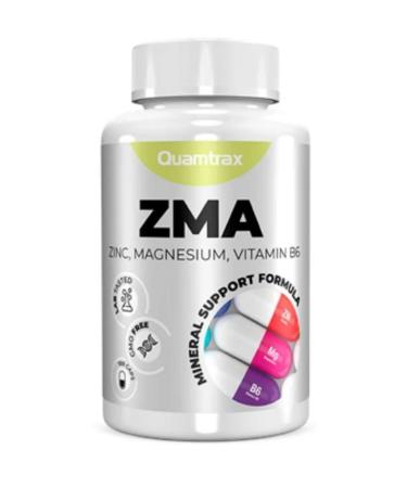 Quamtrax Nutrition ZMA ZINC Magnesium Vitamin B6 Zink Magnesi B6 100 capsules