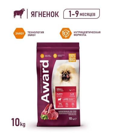 AWARD Feed for puppies of small breeds lamb 10 kg - Buy Online on GoSupps.com