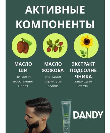 Dandy Hair Color No. 0.18 for men Cream-painting - Buy Online on GoSupps.com