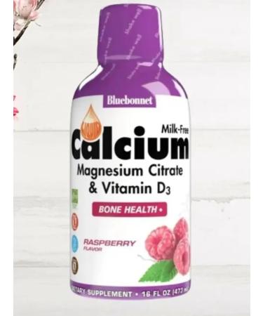 Bluebonnet Liquid calcium and magnesium citrate 472 ml raspberries