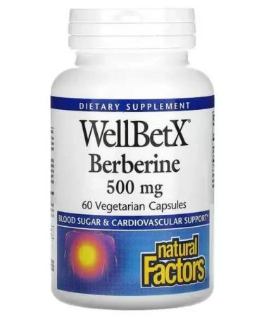 Natural Factors Berberine Berberin 500 mg 60 capsules