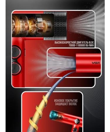 VGR Professional set of cars Feng 4V1 for hairdressers - Buy Online on GoSupps.com