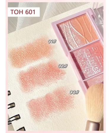 PrettyGirl Face blush matte palette 01 - Buy Online on GoSupps.com