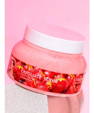 Body scrub Strawberry 380 grams - Buy Online on GoSupps.com