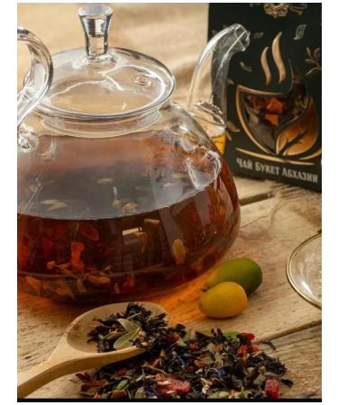 GOLDEN TEAM Tea bouquet of Abkhazia with saffron cornflower and lingonberry 35 grams - Buy Online on GoSupps.com
