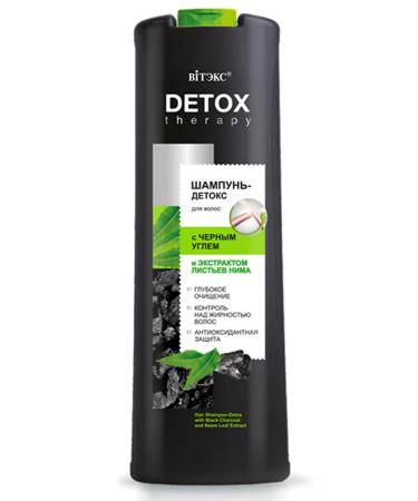 Vitex Shampoo detox hair with black coal Detox Therape