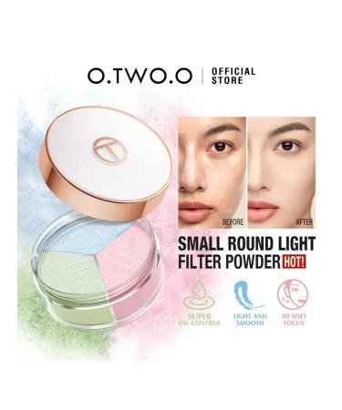 OTWOO Tricolor scattered powder tone 01 (sky) 9g. + Sponge - Buy Online on GoSupps.com