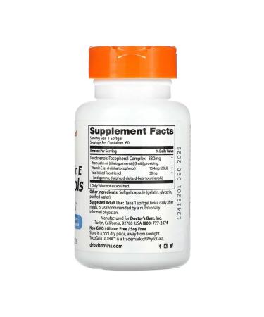 Doctor's Best Tokotrienols with Evnol Suprabio 50 mg 60 capsules - Buy Online on GoSupps.com