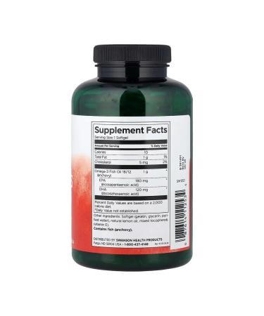 Swanson Omega capsules 3 fish oil 150 pcs lemon - Buy Online on GoSupps.com