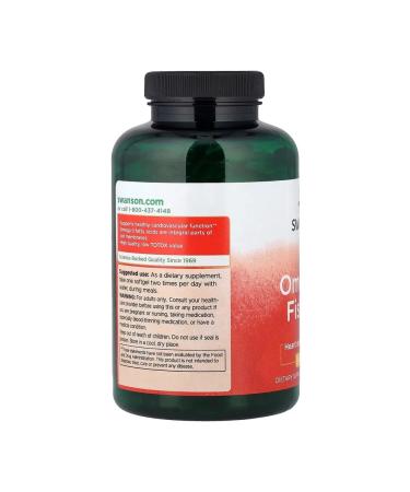 Swanson Omega capsules 3 fish oil 150 pcs lemon - Buy Online on GoSupps.com