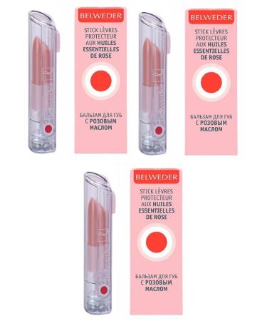 BELWEDER Hygienic lipstick-lip balm 4 gr. - 3 pcs