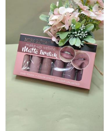 Lip tints A set of matte lipsticks. 6 pcs - Buy Online on GoSupps.com