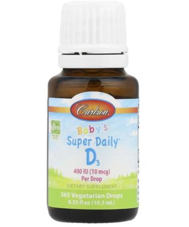 Carlson Labs Carlson Super Daily D3 D3 for children 400 IU 10.3 ml - Buy Online on GoSupps.com