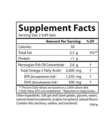 Carlson Labs Carlson Maximum Omega 2000 omega 3 90+30 soft. caps. Lemon - Buy Online on GoSupps.com