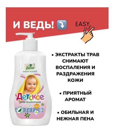 IT WILL BE Beauty Children's gel shampoo tool for bathing newborns 3B1 - Buy Online on GoSupps.com
