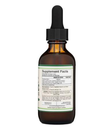 Double Wood Supplements Liquid turmeric organic turmeric 60 ml - Buy Online on GoSupps.com
