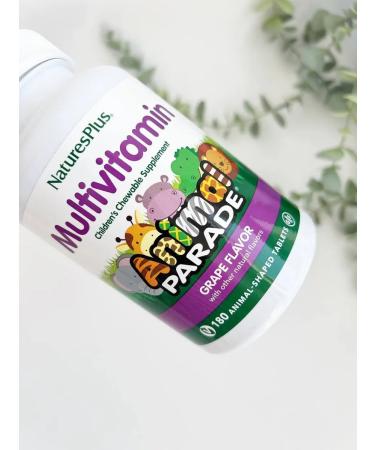 Natures Plus Animal Parade Multivitamins for children grapes 180 tab