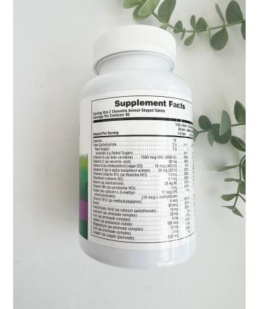 Natures Plus Animal Parade Multivitamins for children grapes 180 tab - Buy Online on GoSupps.com