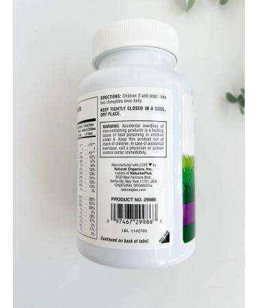 Natures Plus Animal Parade Multivitamins for children grapes 180 tab - Buy Online on GoSupps.com