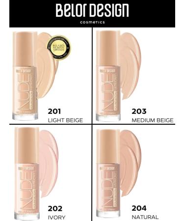 Belor Design Cream Tonal Nude Harmony Ton 201 Light Beige - Buy Online on GoSupps.com