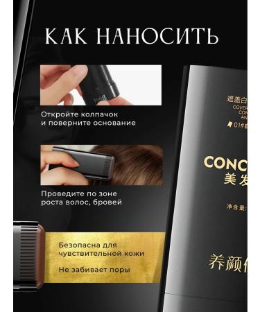 SIEAI Powder sticks for briefing hair masking gray hair 03 - Buy Online on GoSupps.com