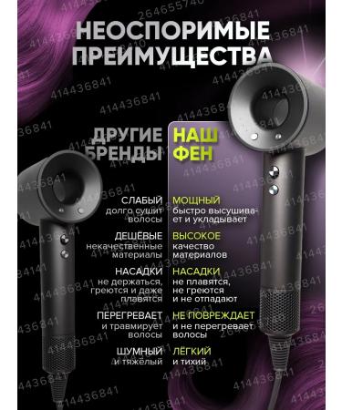 Nicena Hair hair dryer with 5 nozzles - Buy Online on GoSupps.com