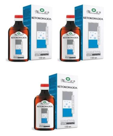 Mirrolla Shampoo against dandruff with ketoconazole 150ml 3 pcs