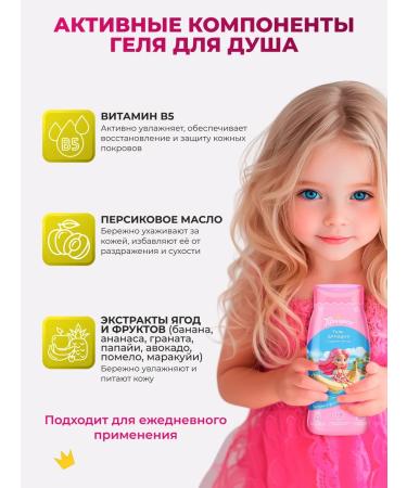 Princess Set of shampoo shower gel and intimate hygiene toothpaste - Buy Online on GoSupps.com