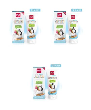 SPLAT Field kids toothpaste fruit fruit ice cream 50ml 3 pcs
