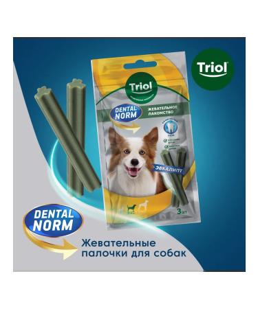 Triol Dog delicities "Chewing sticks with eucalyptus" 75g