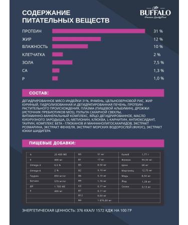 Mr BUFFALO Feed for cats sterilized dry Mr. Buffalo 10 kg - Buy Online on GoSupps.com