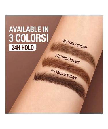 OTWOO Gel-Vosk 2B1 for eyebrows dark brown - Buy Online on GoSupps.com