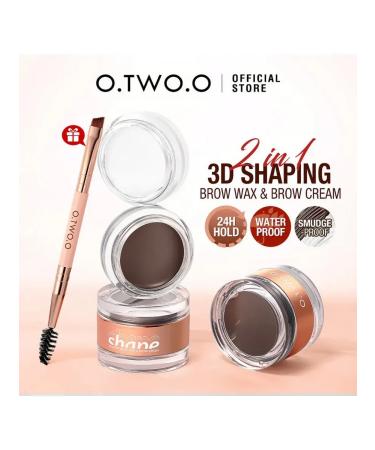 OTWOO Gel-Vosk 2B1 for eyebrows dark brown - Buy Online on GoSupps.com