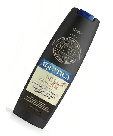 Vitex Hair-gel hair bodies and beards for men aquatica 400 ml - Buy Online on GoSupps.com