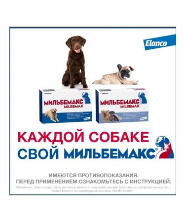Elanco Milbemax helminth tablets for large dogs 2 pcs - Buy Online on GoSupps.com