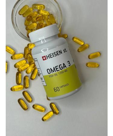 Heisen Standards Omega 3 1350 mg of fish oil in Omega 3 capsules - Buy Online on GoSupps.com