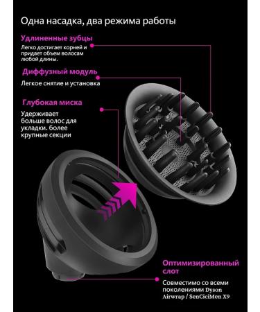 Sensicimen 2B1 Diffusor nozzle on the Dyson Airwrap Stoyler Feng - Buy Online on GoSupps.com