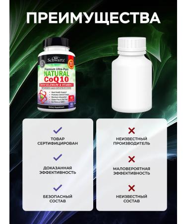 bioschwartz Coenzyme Q10 60 Cap 200 mg - Buy Online on GoSupps.com