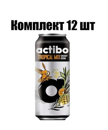 Actibo Energy drink tropical mix 0.45 l 12 pcs
