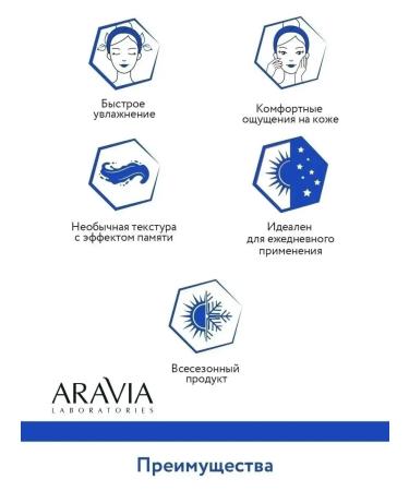 ARAVIA Professional Ultra -watering cream with hyaluronic acid 50 ml - Buy Online on GoSupps.com
