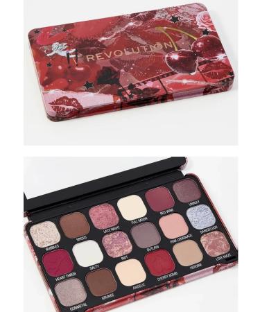 MakeUp Revolution Forever Flawless Cherry Rebel Red Palette Palette - Buy Online on GoSupps.com