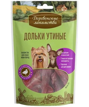 Country delicacies A treat for dogs of small breeds of slices duck 55 grams