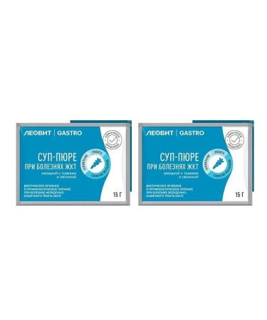 LEOVIT Gastro soup puree with herbs and oatmeal 15 2 pcs