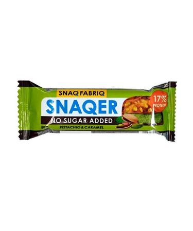 Snaq Fabriq Protein Batoner Pistachi and Caramel 50 g 30 pcs - Buy Online on GoSupps.com