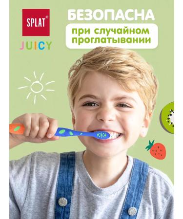 SPLAT Children's toothpaste kiwi and strawberries without fluorine 35 ml 3pcs - Buy Online on GoSupps.com