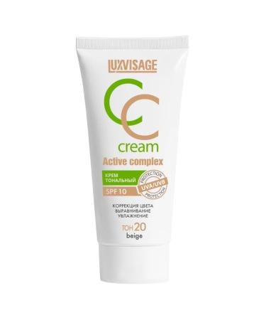 LUXVISAGE Tonal CC tone 20 face cream Active Complex SPF 10
