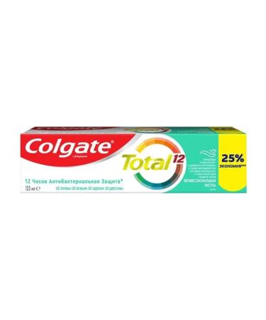 COLGATE Tooth paste Total 12 Professional cleaning gel 125 ml