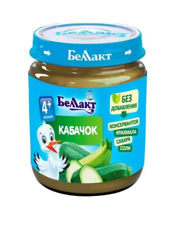 Bellakt Puree zucchini 4m+ 100 g x 12 pieces - Buy Online on GoSupps.com